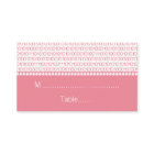 Geek Chic Mariage Cartes de Place, Rose