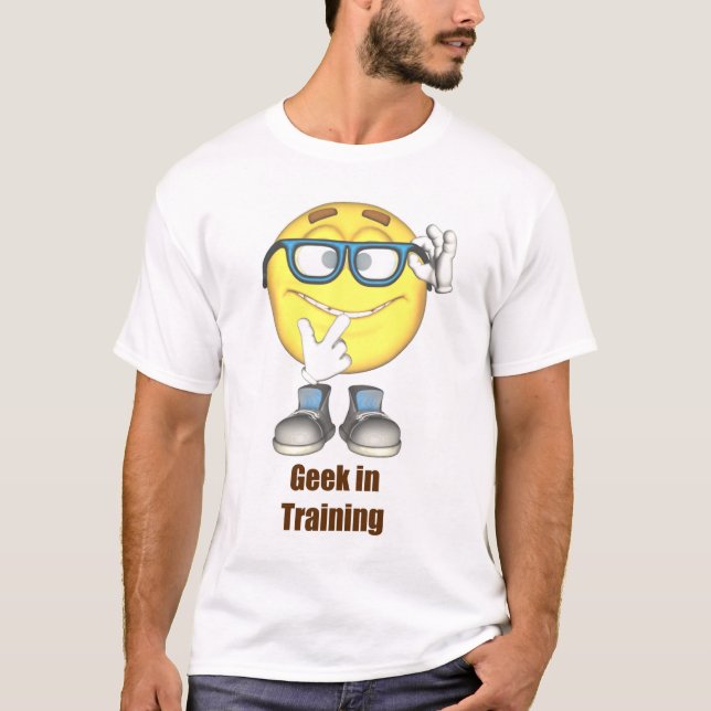 Geek dans le T-shirt de formation (Devant)