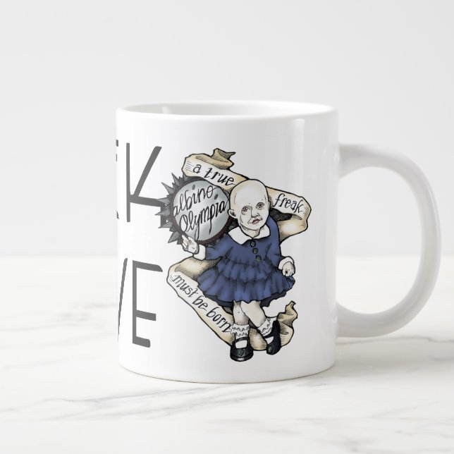 Geek Love Oly Binewski "Un vrai monstre" Jumbo Mug (Droite)