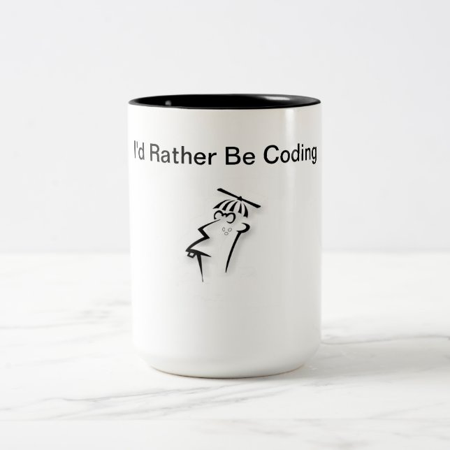 Geek Mug - Je Préférerais Coder (Centre)