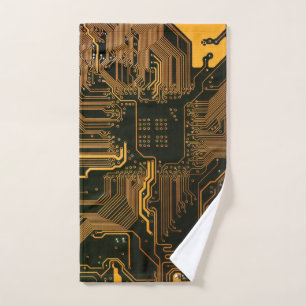 Geek Sortie carte circuit électronique orange PCB