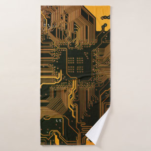 Geek Sortie carte circuit électronique orange PCB 