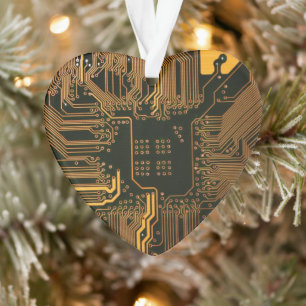 Geek Sortie carte circuit électronique orange PCB 
