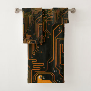 Geek Sortie carte circuit électronique orange PCB