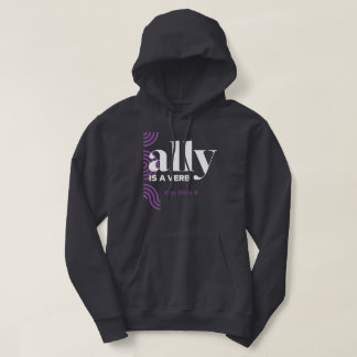 Geek X : Ally est un verbe Sweat - shirt à capuche