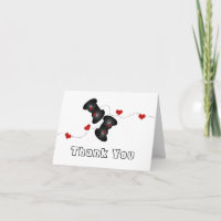 Geeky Gamer Carte de remerciements (Dark)