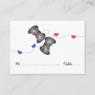 Geeky Gamer Mariage Cartes de Place