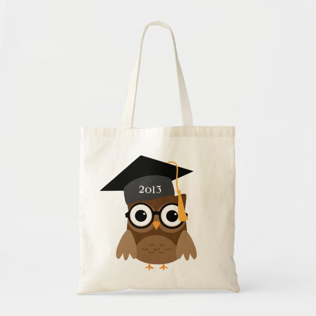 Geeky Owl avec lunettes et sac de Casquette (Devant)