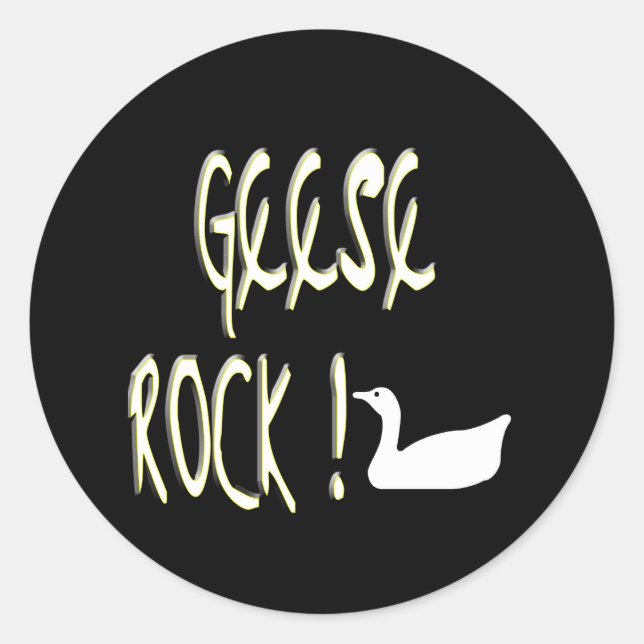 Geese Rock ! Autocollant (Devant)