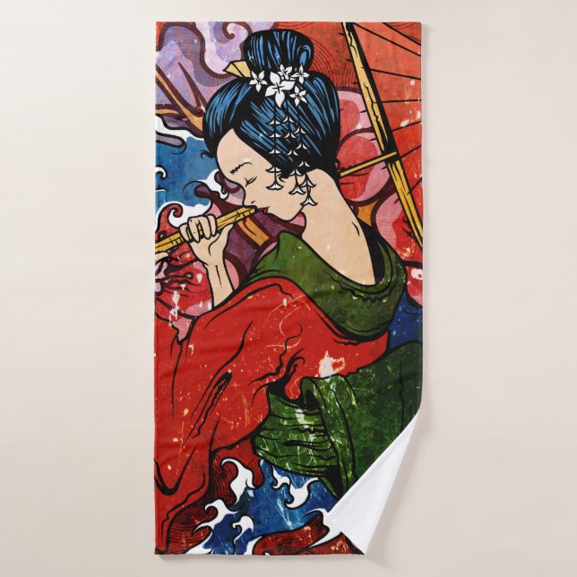 Geisha (Serviette de bain)