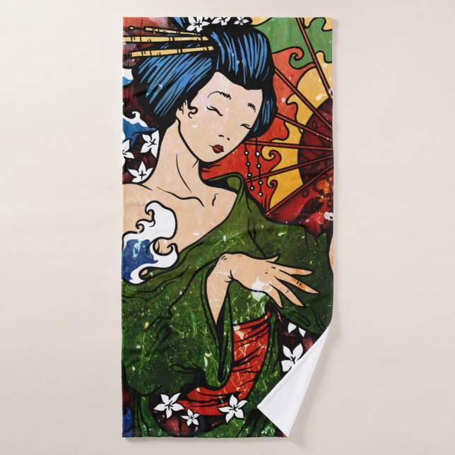 Geisha (Serviette de bain)