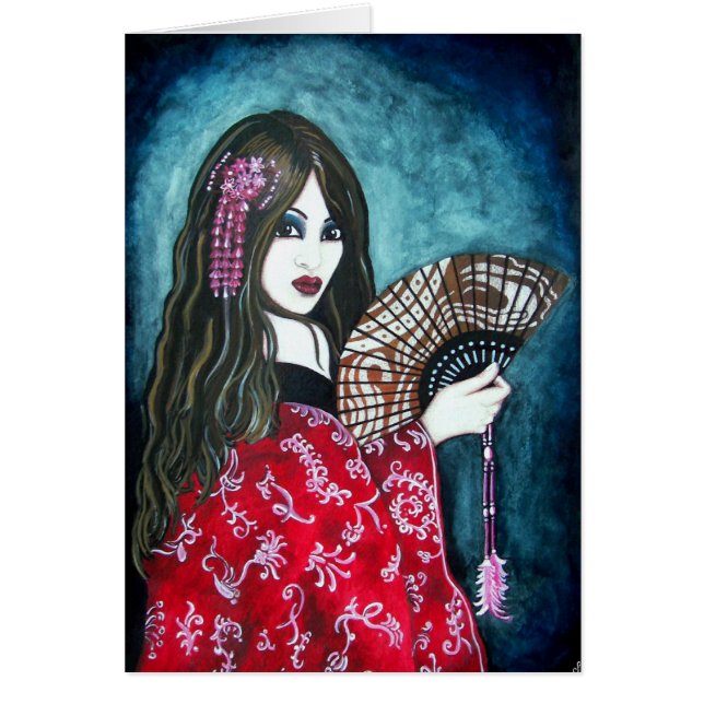 Geisha avec Fan (Devant)