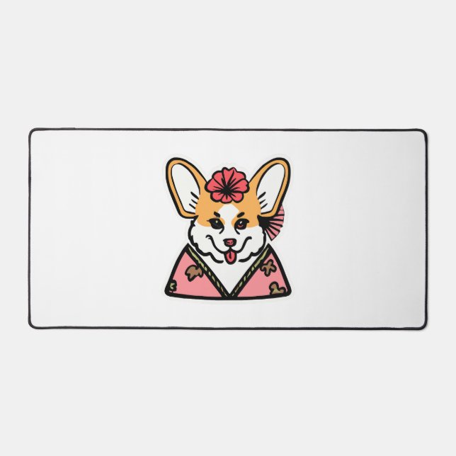 Geisha Corgi Amoureux des chiens Welsh (Recto)