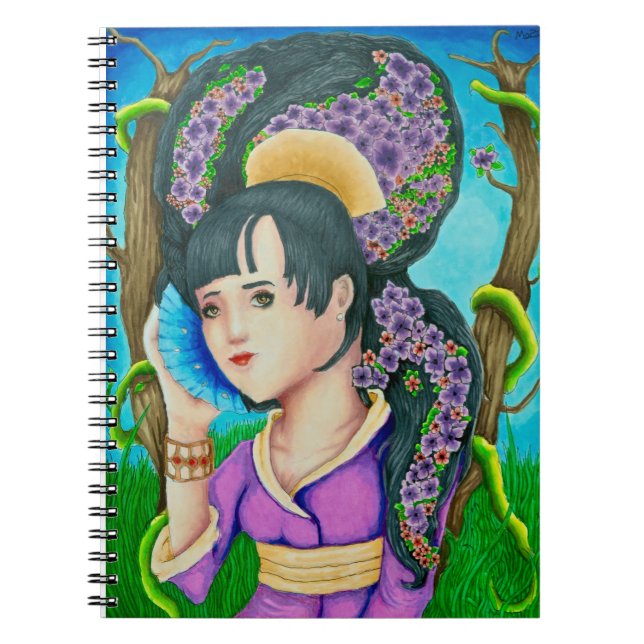 Geisha Du Carnet Spiral De La Forêt (Devant)