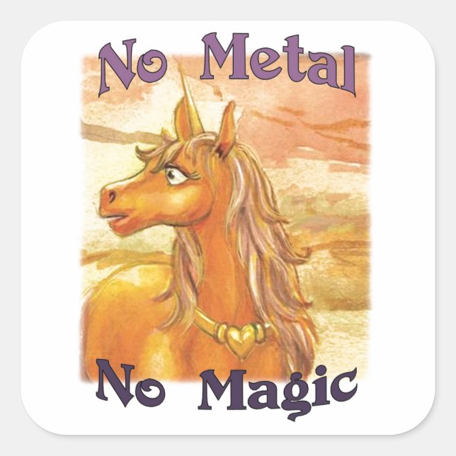 Gel No Metal No Magic Stickers (Devant)