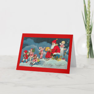 "Gelukkig Kerstfeest" Carte Vintage de Noël néerla
