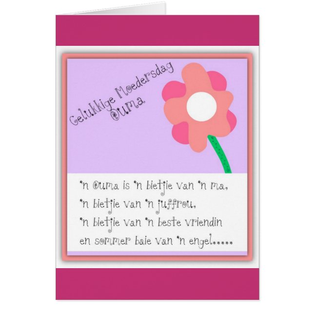 Gelukkige Moedersdag Ouma (Devant)