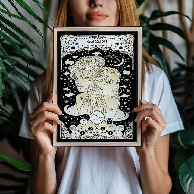 Gémeaux Polyvalent et Aérien - Affiche d'Astrologi (Créateur téléchargé)
