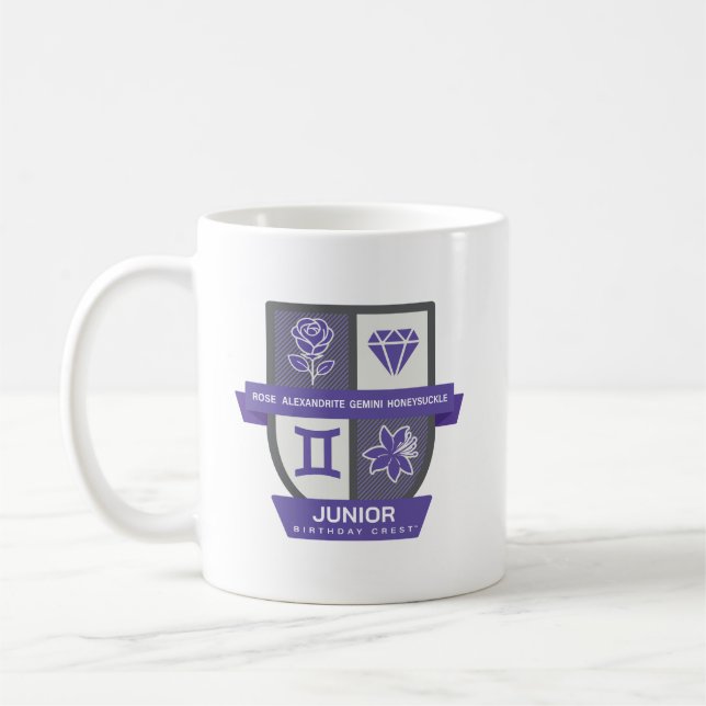Gemini Birthday Crest™ for June 1-21 Mug (Gauche)