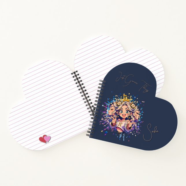 Gemini Heart Sweet 16 Custom Journal (Intérieur)