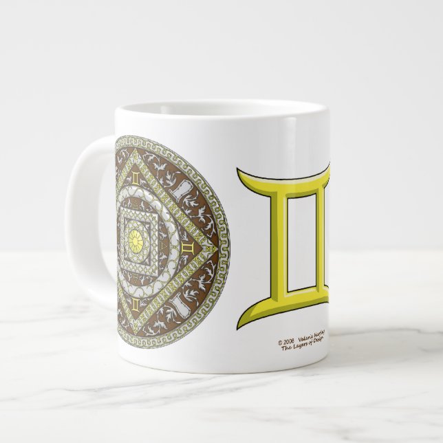 Gemini Mandala Spécialité Mug (Devant gauche)