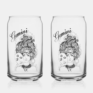Gemini Masqué Lady Zodiac Verre
