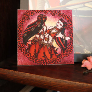 Gemini Original Belly Dance Art Poster