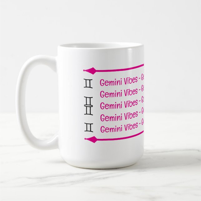 Gemini Vibes Café Mug (Gauche)