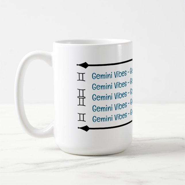 Gemini Vibes Café Mug (Gauche)