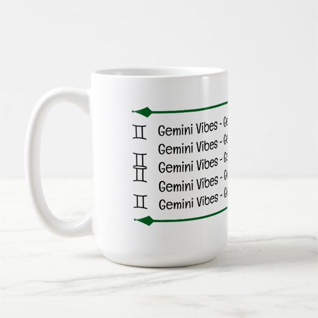 Gemini Vibes Café Mug (Gauche)