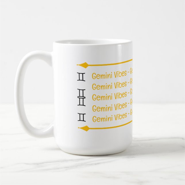Gemini Vibes Café Mug (Gauche)