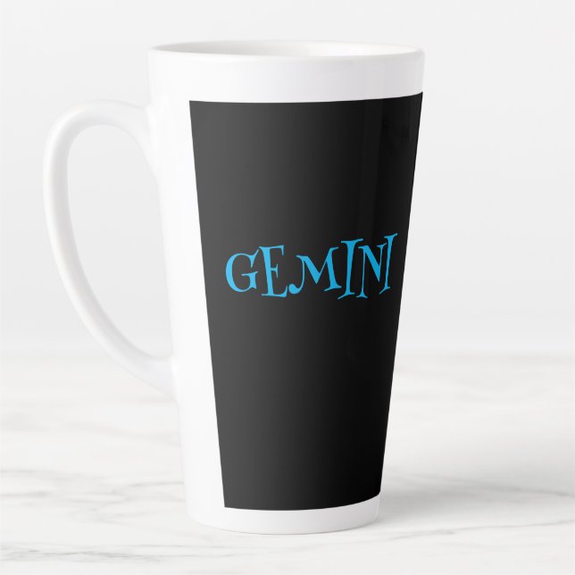 GEMINI ZODIAC SIGNER CAFÉ Latte Mug (Gauche)
