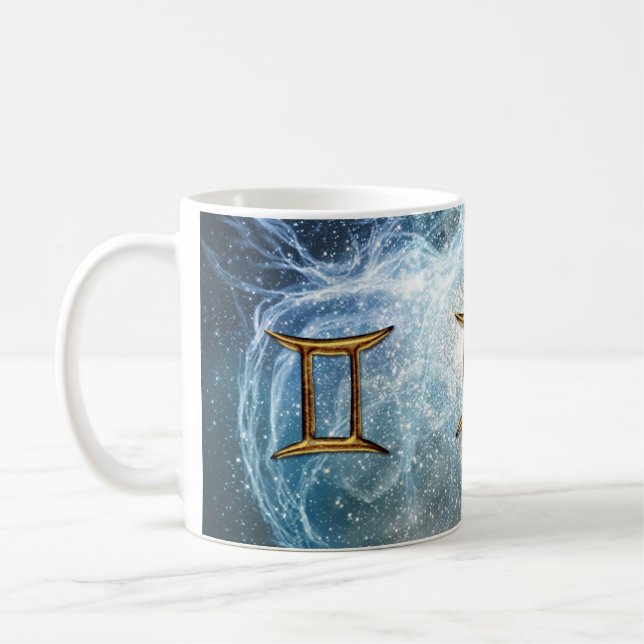 GEMINI Zodiac Star Sign Mug (Gauche)