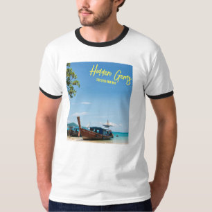 Gemmes cachées - T-shirt de bateau de plage solita