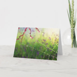 Gemmes d'une carte du matin du printemps