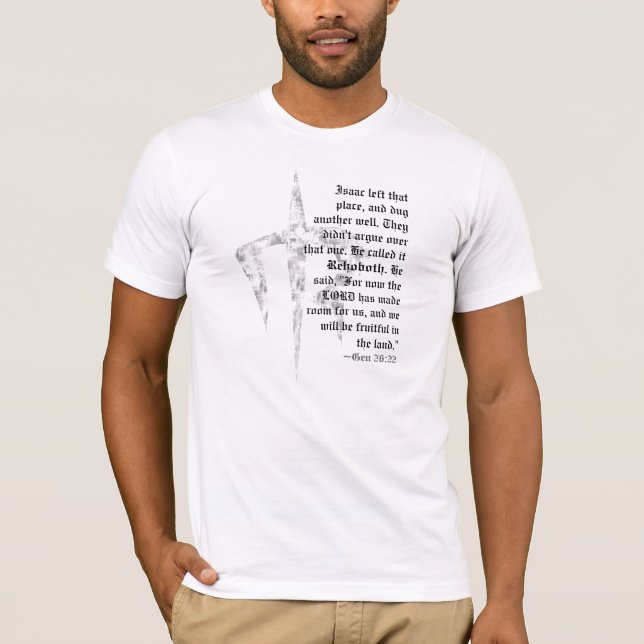 Gen 26:22 T-Shirt Bella Canvas (Équipé) (Devant)