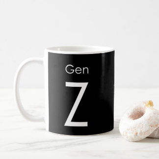 Gen Z tasse de tasse, noir par Foton Art