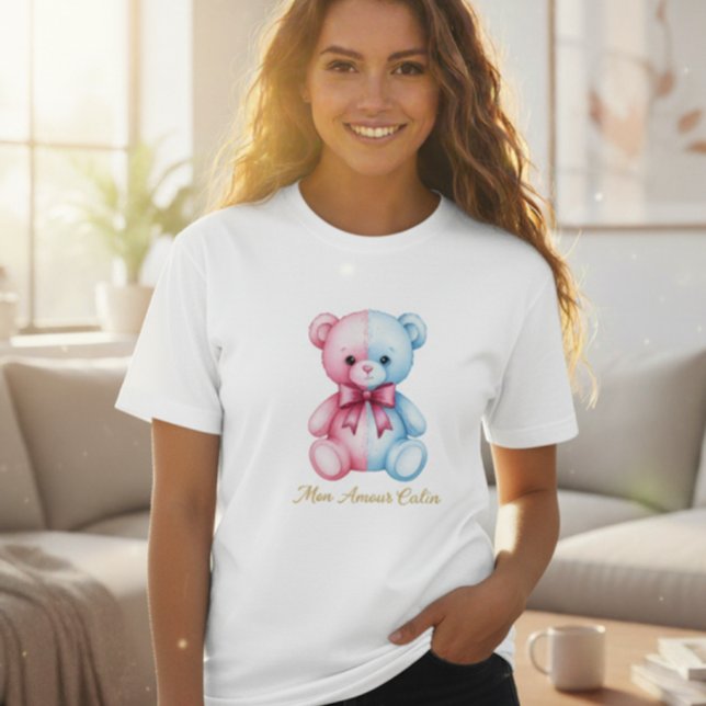 Gender Reveal Bear T-Shirt (Créateur téléchargé)