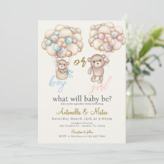 Gender Reveal Invitation