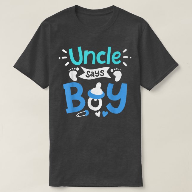 Gender Reveal Uncle T-Shirt (Design devant)