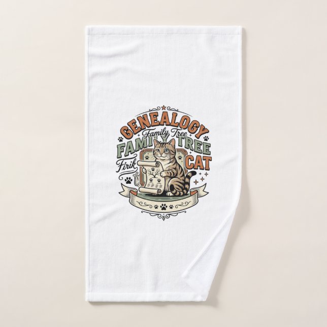 Généalogie Arbre Généalogique Chat Généalogie Arbr (Serviette à main)