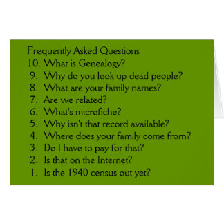 Généalogie - carte vierge