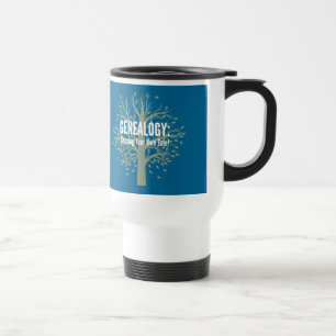 Généalogie Tourisme Mug (bleu)