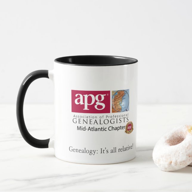 Genealogy It's All Relative Coffee Mug (Avec donut)