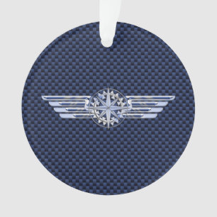 Général Air Pilote Chrome Comme Ailes Compass