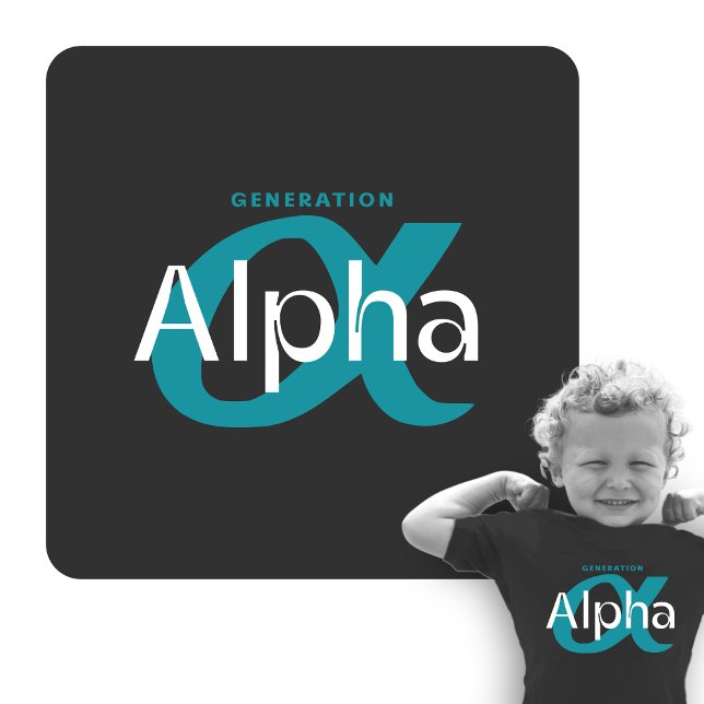 Génération ALPHA 2010-2024 | T-shirt bébé | DP7Art (t shirt, alpha, kids t shirt, unique, graphic, generation, best gift)