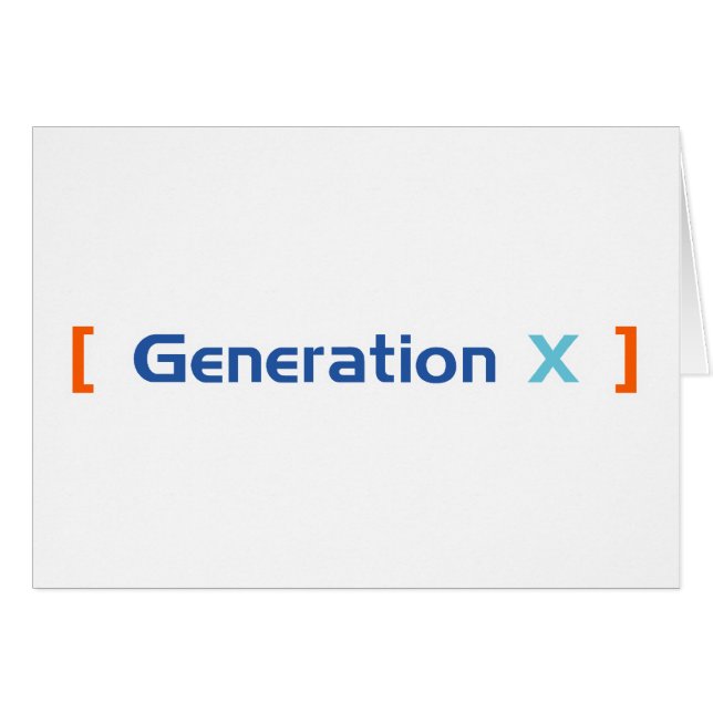 Génération X (Devant horizontal)