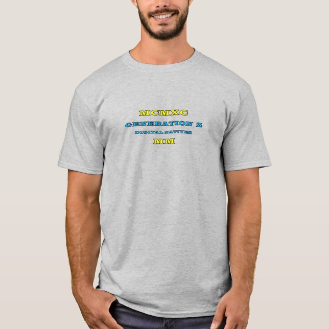 GÉNÉRATION Z Chiffres romains T-shirt (Devant)