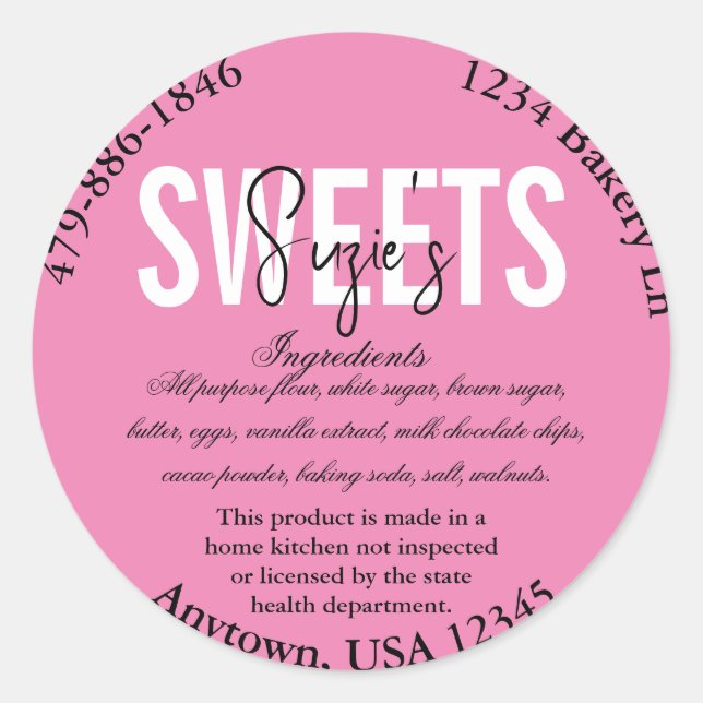 Générique N'Importe Quel Étiquette De Loi De Cotta (Devant)