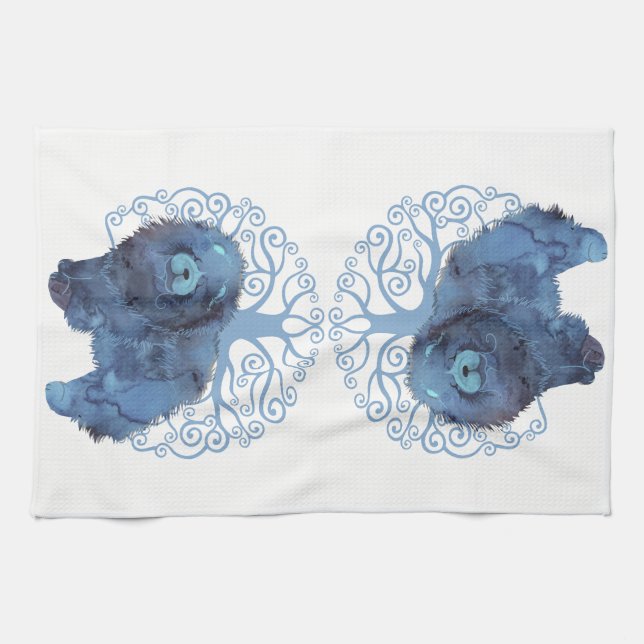 GÈNES FADÉS Chow TREE OF LIFE Cuisine Serviette (Horizontal)